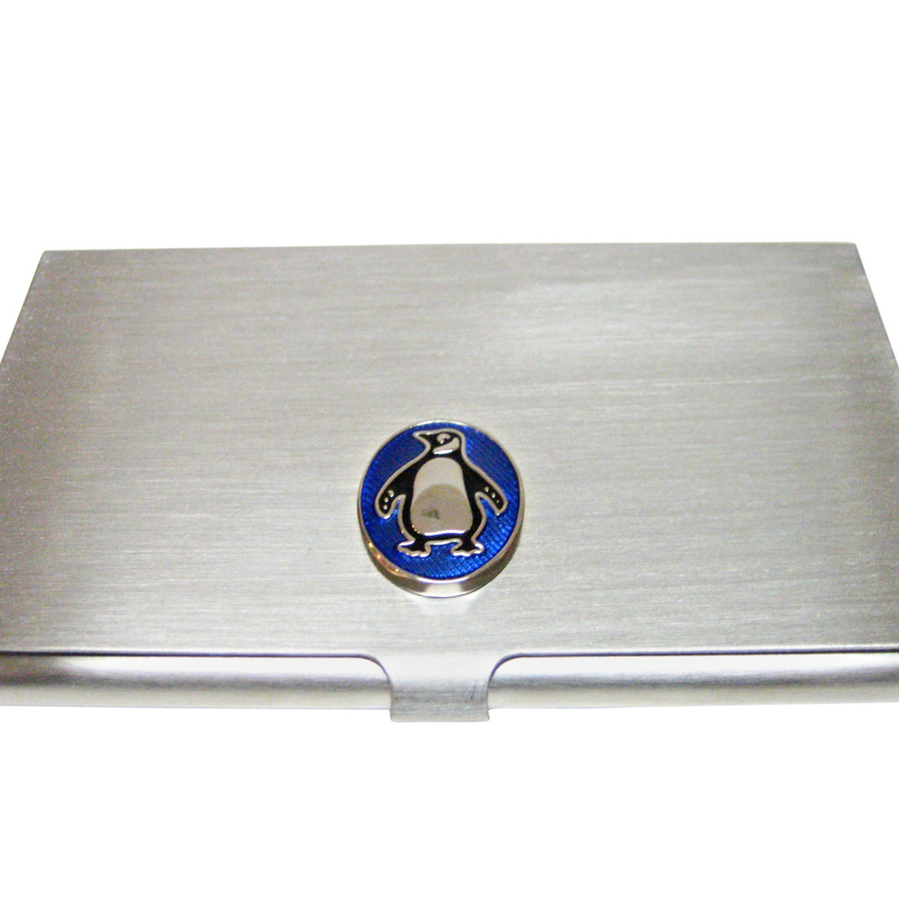 Detailed Penguin Bird Business Card Holder